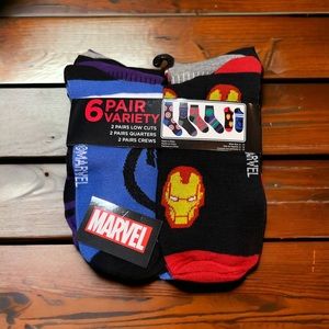 Mens Marvel Socks 6 Pack NEW